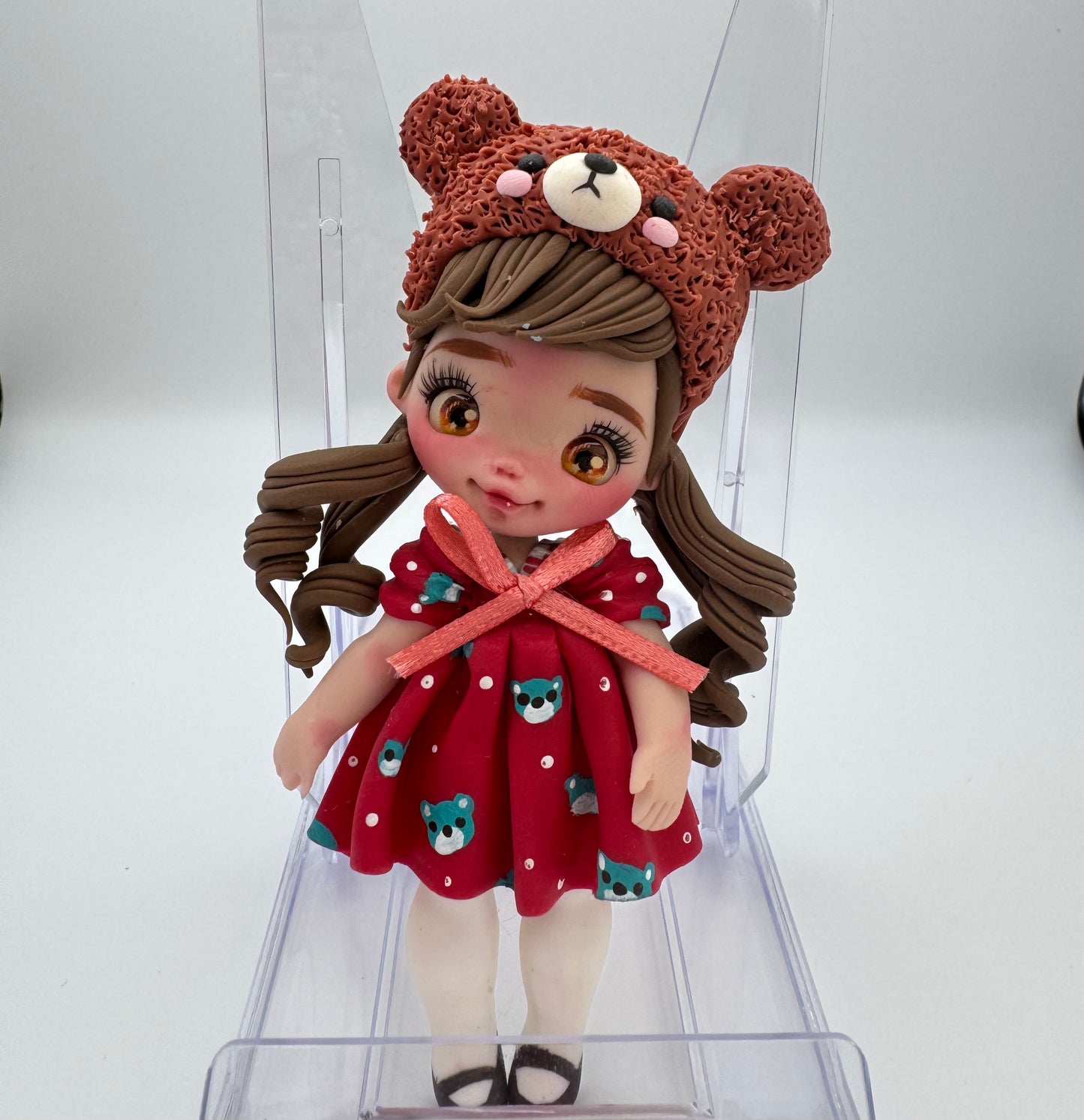 Teddy bear beanie girl