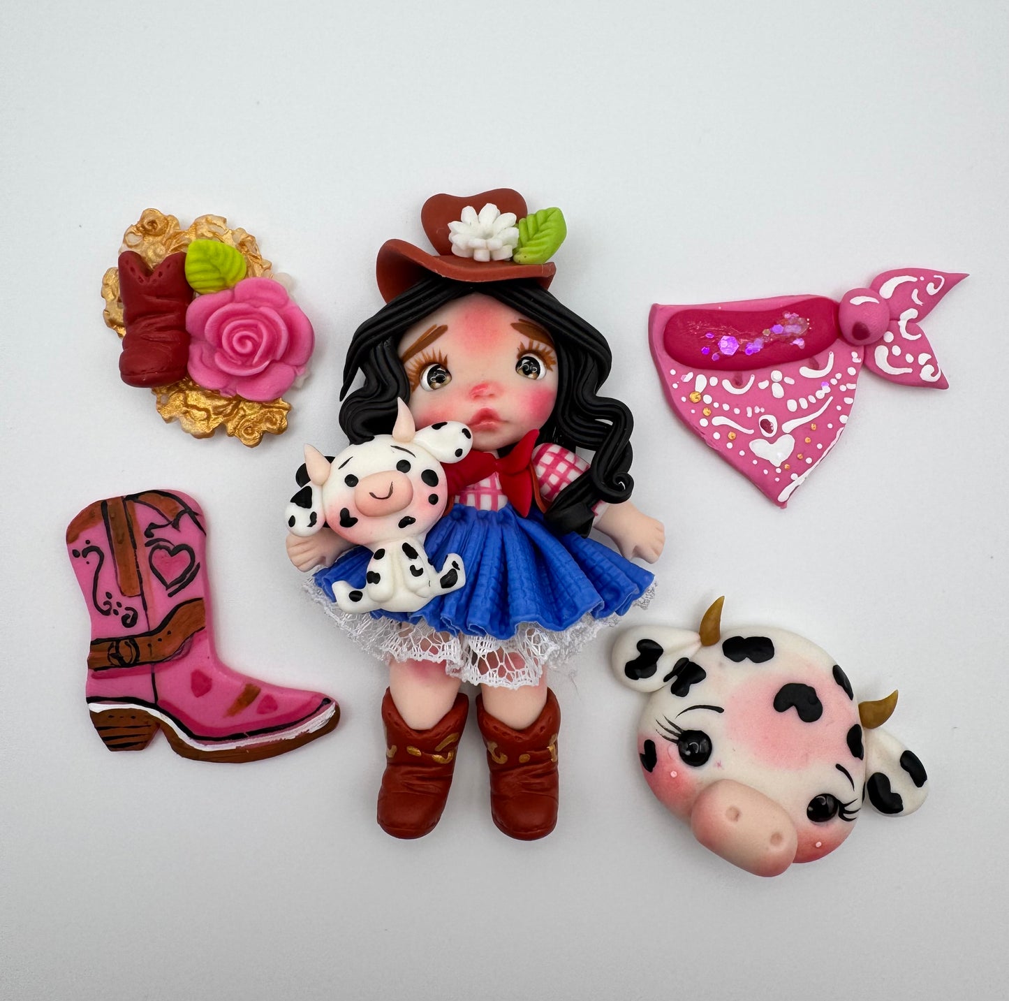 Cow girl w/accessories