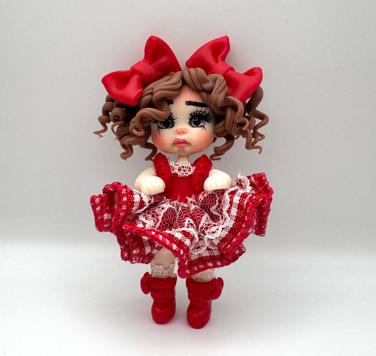 Red bows girl
