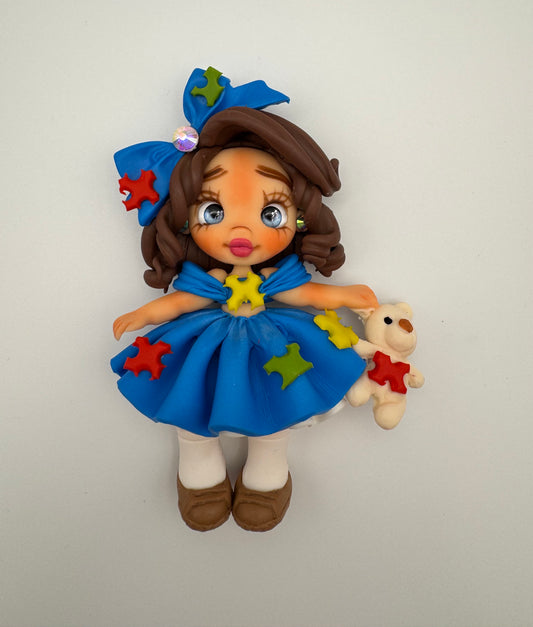 Autism awareness girl