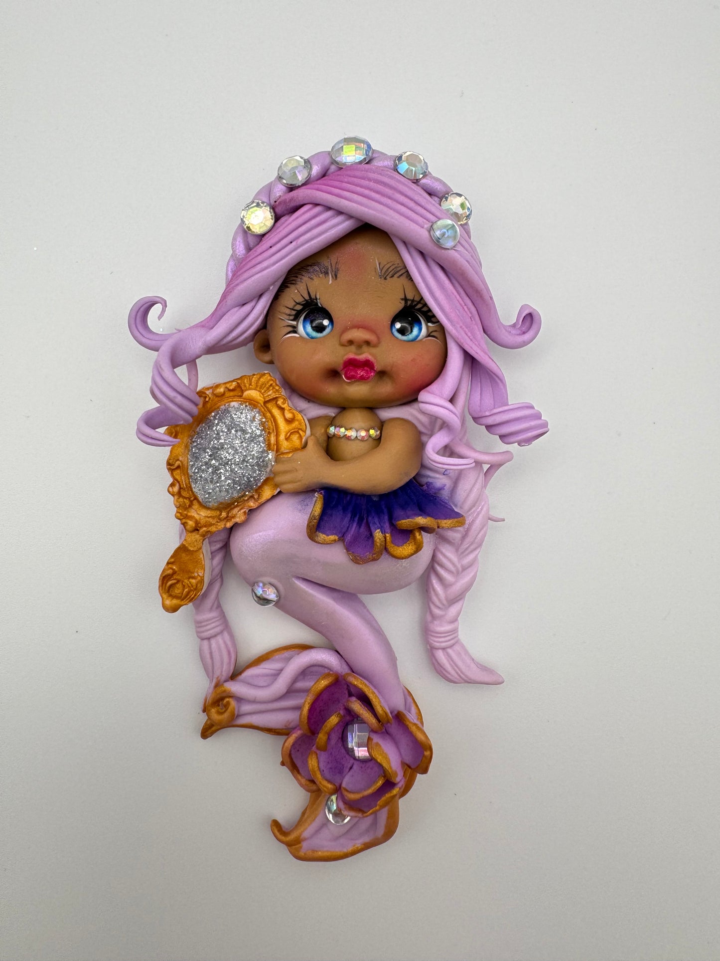 Purple mirror mermaid
