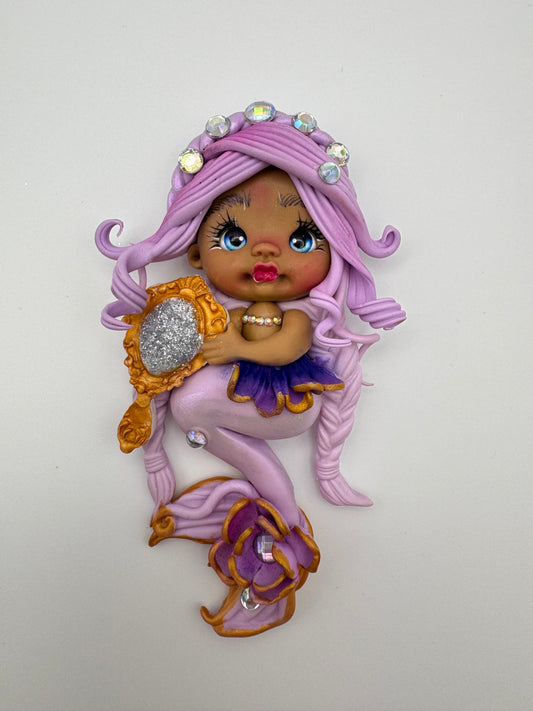 Purple mirror mermaid