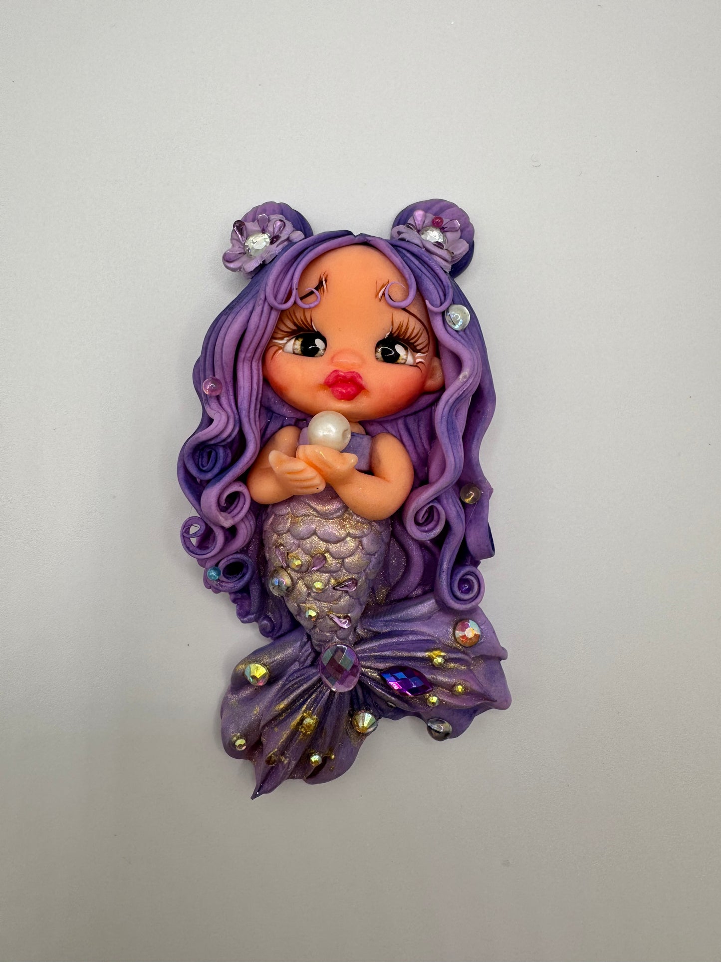 Purple hair mermaid