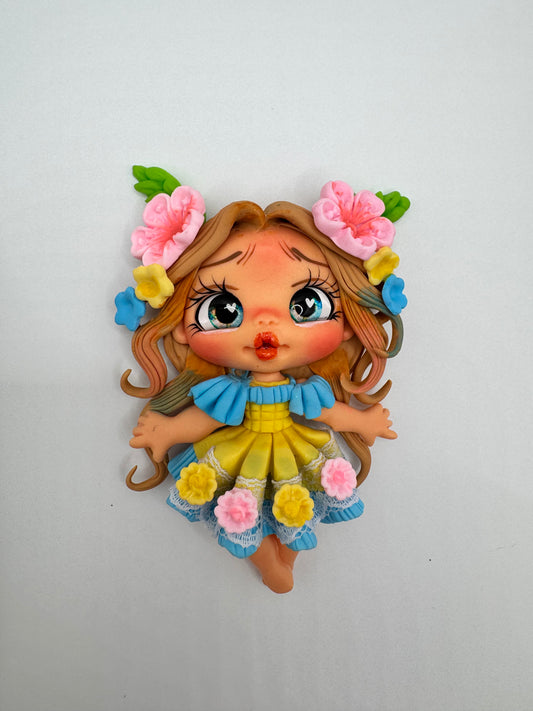 Flower hair/dress girl