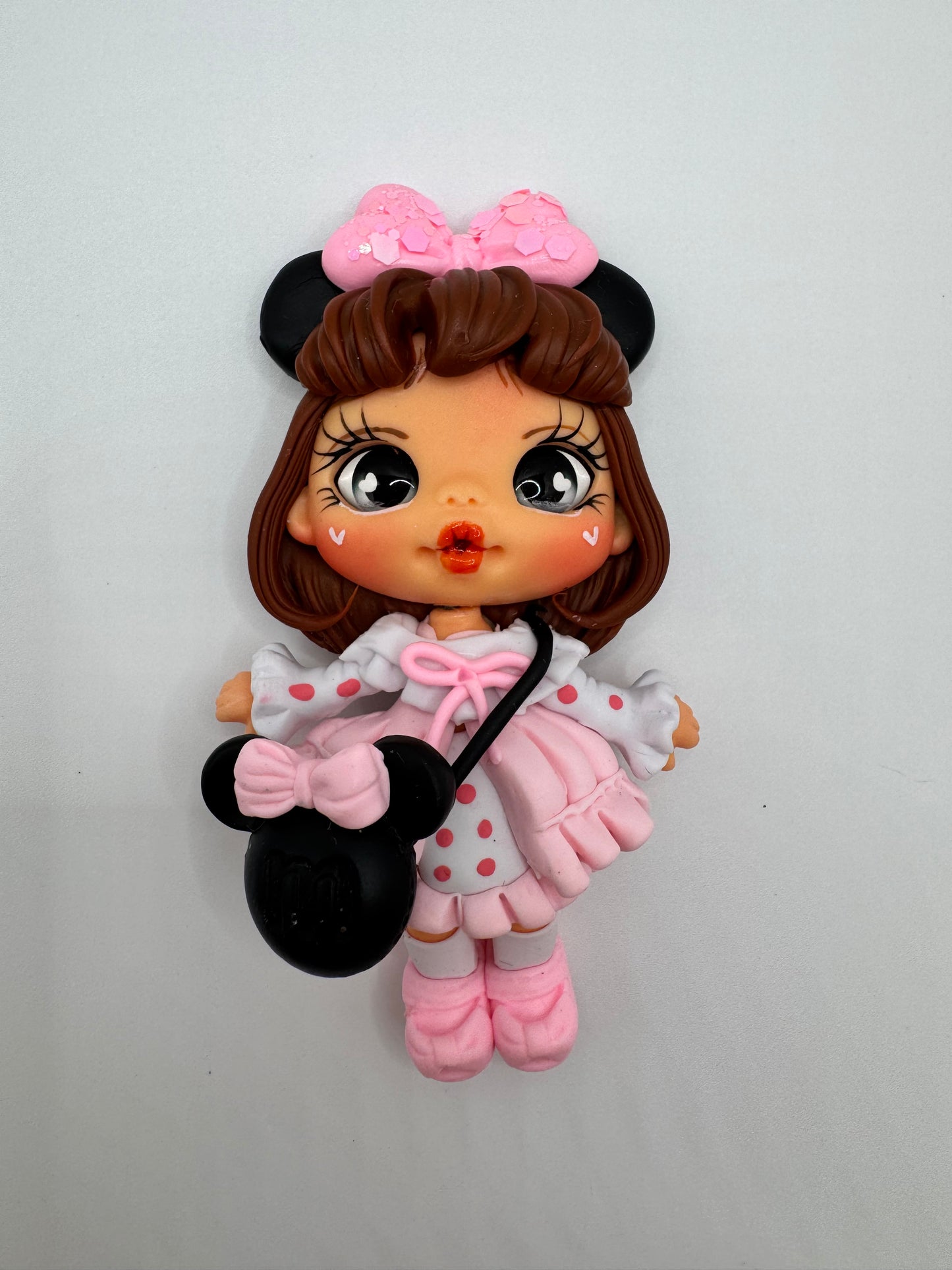 Pink polka dot girl