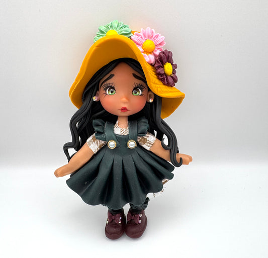 Flower hat girl