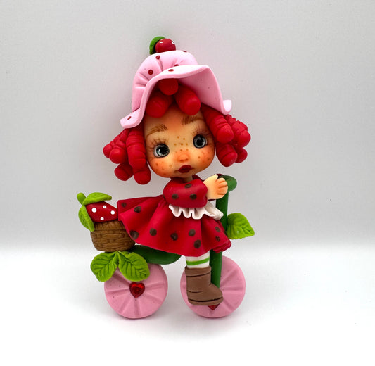 Strawberry on bike