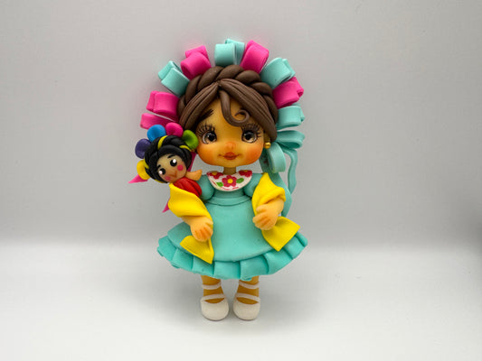 Mexican girl w/doll