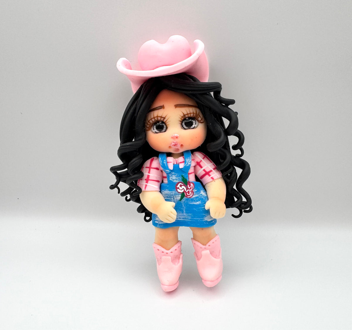 Pink hat cowgirl
